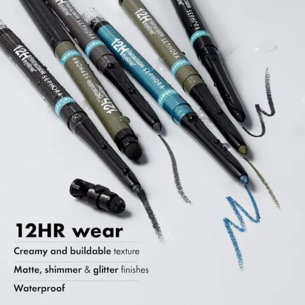 Waterproof 12HR Retractable Eyeliner Pencil